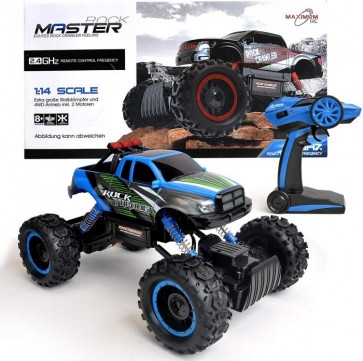 Maximum RC Ferngesteuertes Auto für Kinder - Rock Crawler / Monstertruck (Blau)