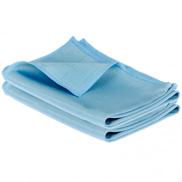 2 Stück Premium Glastücher 40x60 cm mit 200g/m² (hellblau)