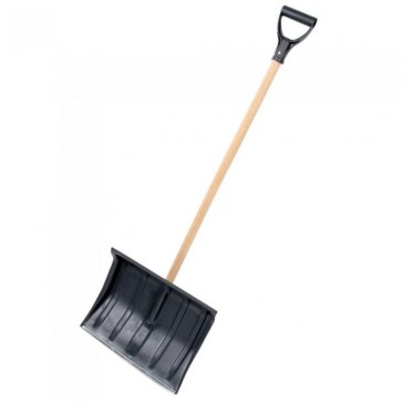 Schneeschaufel in Schwarz mit 44,5cm Schaufelbreite