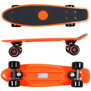 FunTomia® Mini-Board Orange mit Big Wheel Rollen und ABEC11 Kugellager 