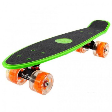 FunTomia® Mini-Board grün mit Big Wheel LED Rollen und ABEC11 Kugellager 