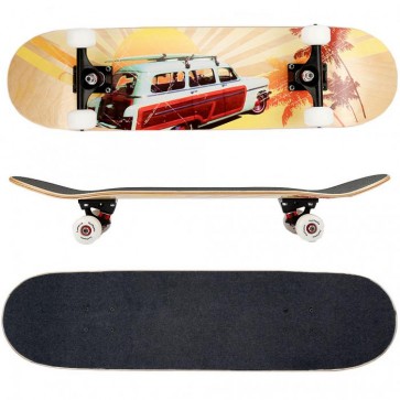 FunTomia® Skateboard mit 7 Schichten kanadischem Ahornholz & 100A Rollen