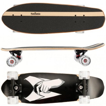 Cruiser Skateboard mit LED Rollen aus 7-lagigem kanadischem Ahornholz