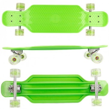  FunTomia® Longboard Kunststoff BigBoard mit LED Rollen ABEC11 Kugellager 