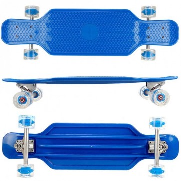  FunTomia® Longboard Kunststoff BigBoard mit LED Rollen ABEC11 Kugellager 