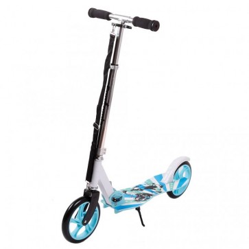 FunTomia® Kickscooter Kinderroller Scooter Roller Cruiser Kick Jump Cityroller in blau/Wolf