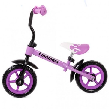 FunTomia Laufrad Lernrad Fahrrad in lila + höhenverstellbar ohne Stützräder