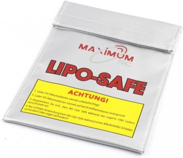 Lipo Safe - Ladetasche - Lipo Guard - Lipo Ladetasche zum sicheren laden der Lipo Akku und zum sicheren Aufbewahren. Feuerfest ** 23 cm x 18 cm ** 