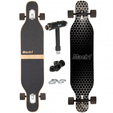 Mach1 Bambus Longboard mit Keramik Kugellager