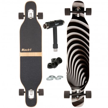 Mach1 Bambus Longboard mit Keramik Kugellager