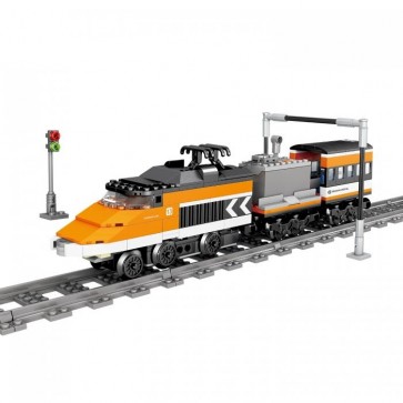 Funtomia Kazi KY98241 Elektrische Eisenbahn aus der City Train Serie - 342 Klemmbausteine