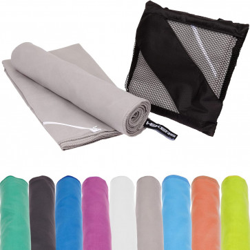 1 Stück Mikrofaser Sport Handtuch 90x180cm (grau)