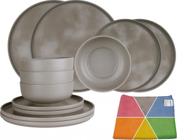 100% Melamin Geschirr Colour grey