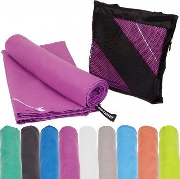1 Stück Mikrofaser Sport Handtuch 60x120cm (lila)