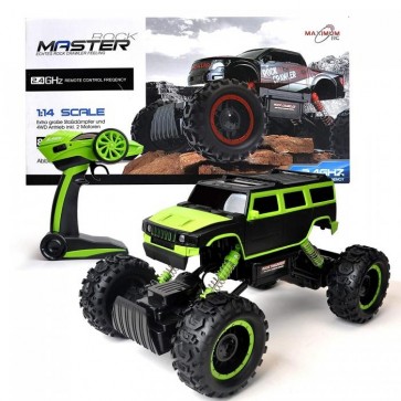 Maximum RC Ferngesteuertes Auto für Kinder - Rock Crawler / Monstertruck (Grün)