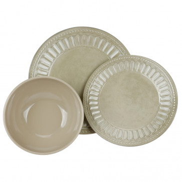 100% Melamin Geschirr Vintage creme