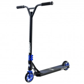 Mach1 Stuntscooter mit 120mm Wheels schwarz-blau mit schwarzen Rollen