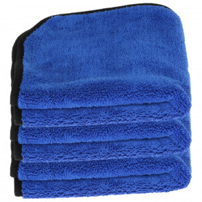 3 Stück Premium Mikrofasertücher 40x40 cm mit 600g/m² (blau) 