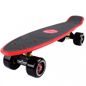 FunTomia® Mini-Board Rot mit Big Wheel Rollen und ABEC11 Kugellager 