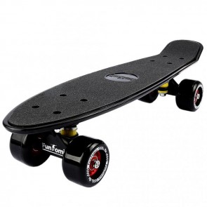 FunTomia® Mini-Board Schwarz mit Big Wheel Rollen und ABEC11 Kugellager 