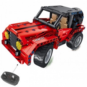 Qihui 8017  Roter Geländewagen Jeep - 333 Klemmbausteine