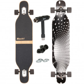 Mach1 Bambus Longboard mit Keramik Kugellager