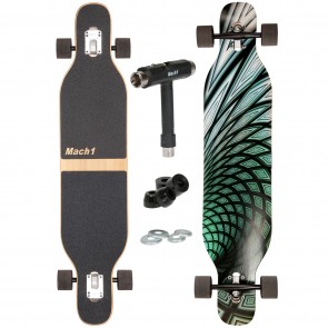 Mach1 Bambus Longboard mit Keramik Kugellager