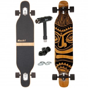 Mach1 Bambus Longboard mit Keramik Kugellager