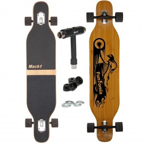 Mach1 Bambus Longboard mit Keramik Kugellager