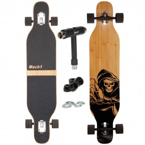 Mach1 Bambus Longboard mit Keramik Kugellager