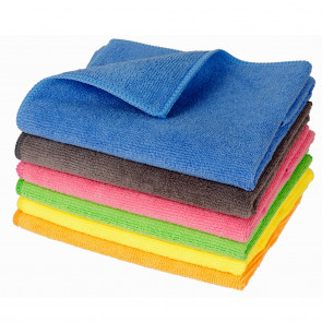 6 Stück Premium Mikrofasertücher 40x40cm mit 350g/m² (350GSM) 