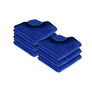 6 Stück Premium Mikrofasertücher 40x40 cm mit 600g/m² (blau)