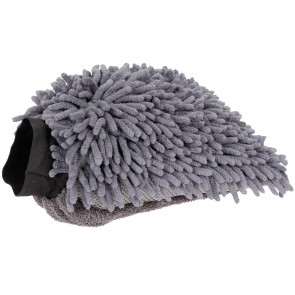 Mikrofaser Auto-Waschhandschuh - schonende Auto- & Motorrad Pflege Einseitige Chenille (anthrazit)