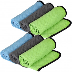 Mach1 6 Stück Mikrofasertuch 40x60 cm mit 400g/m²
