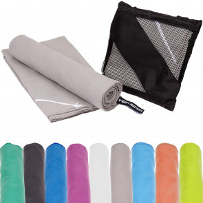 1 Stück Mikrofaser Sport Handtuch 30x50cm (grau)