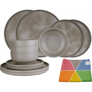 100% Melamin Geschirr Colour grey