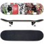Skateboard mit ABEC-9 Kugellager / Design in Psycho Totenkopf.